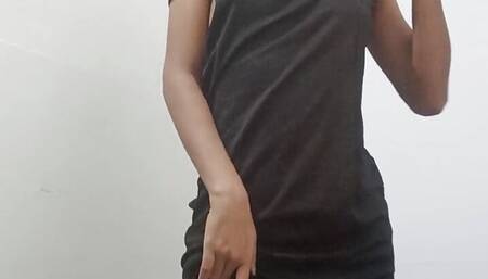 Beautiful Indian girl show her pussy and big ass close to camera