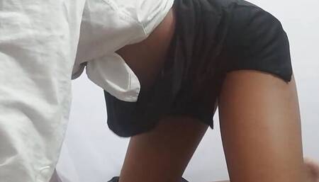 Hot girl teasing & fingering pussy on webcam