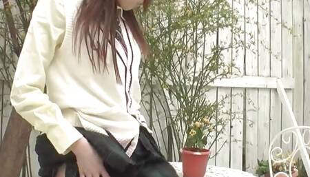Smutty Japanese school-girl, Karin Aizawa, struts her naked body in uncensored XXX JAV, flaunting her inexperience!