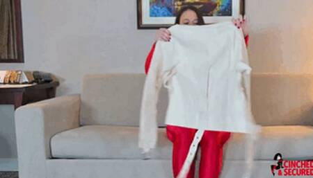 Sarah's Secure Straitjacket Struggle (WMV Format)