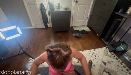 Sloppiananyc Showing Off in Pink Lingerie HeadCam POV