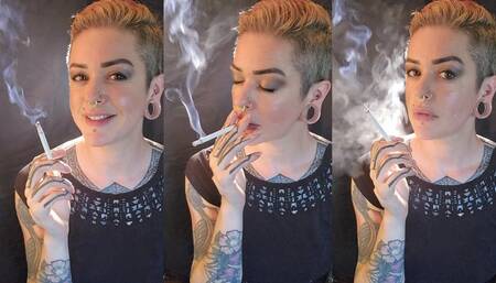 720p Simply Smoking a VS120 - A Work Wife Fantasy