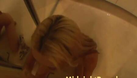 Throat fucked cum lover licks dudes ring