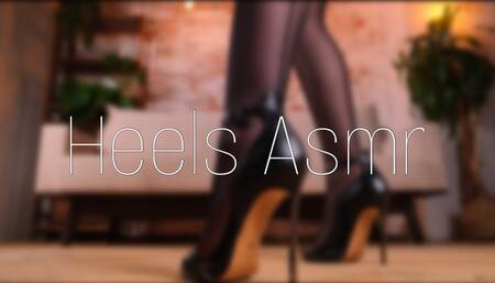 Stiletto leather sandals ASMR