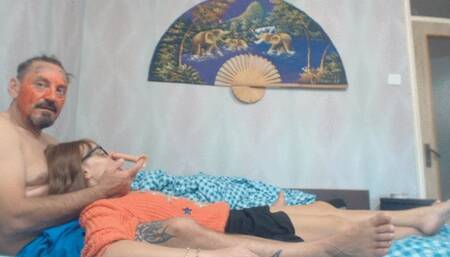 hellboy fuck my nose then massage my back