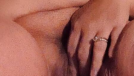 Playing with my pussy after showering