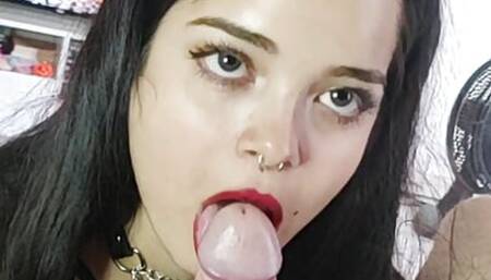 I dressed up as a she-devil and sucked even Wellington Prado's soul with the deep blowjob I gave to his big cock
