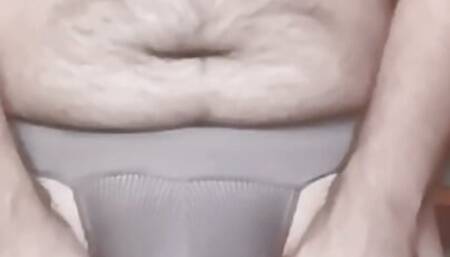 TEST SEXY GREY BRIEFS WITH JOCKSTRAP