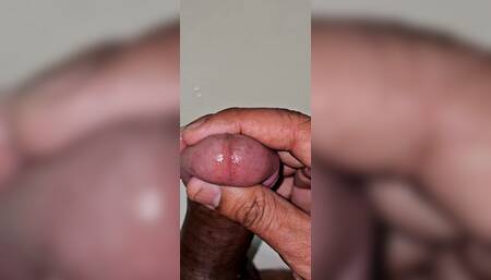 Close up Cum Shot of My Black Dick