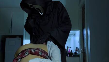 Hard Anal with Screaming. Porn Parody of the Movie "scream" Halloween