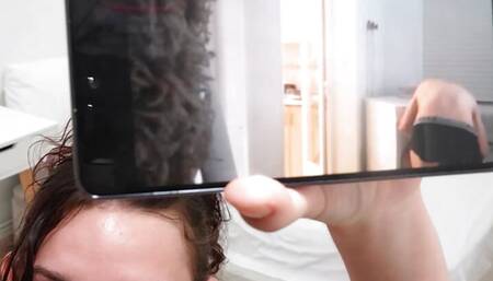 Young Spanish babe sets up a surprise for her panty-sniffing flatmate