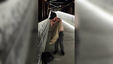 Naked in Public on Some Bridge