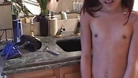 This Skinny Bitch Told This Guy Who Cum on Her Face That She Loved Him