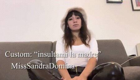 Custom: 'insultami la madre'