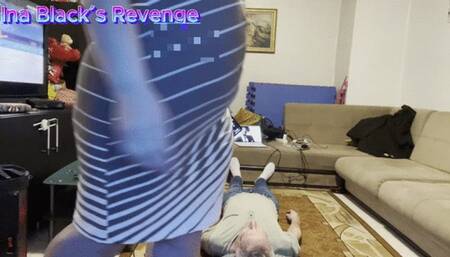 Ina Dominates Her Slave with the Help of Her Boyfriend on the Phone