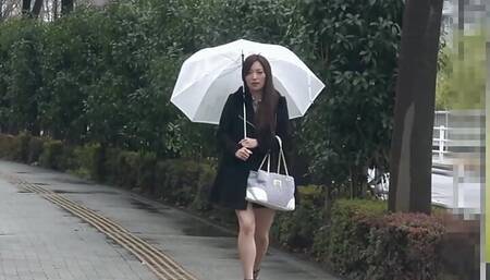 Another Stupid Rainy Day Got Much Better When She Sucked His Dick in the Toilet