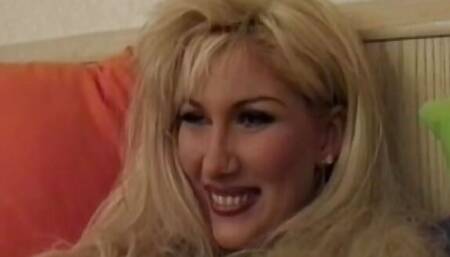 French blonde bombshell takes BBC in her tight ass