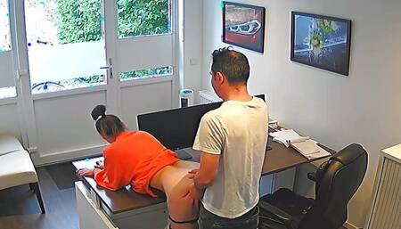 Amost caught having sex in the office