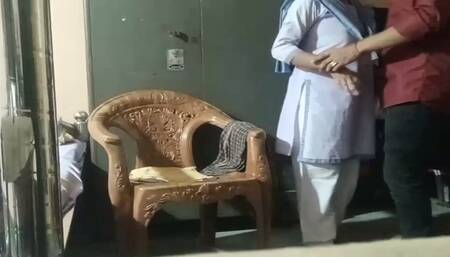 Indian college student tuition teacher in video