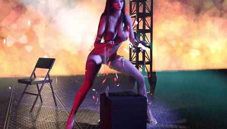 3D hot Asian stripper got fucked so hard