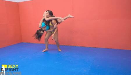 SFD381 Robi vs Sabrina – Staredown, fight and humiliationPT2