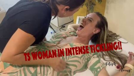 Ticklish and sensual shemale part 2 - Tickling Ts woman in bondage in ribs, armpits, legs and belly