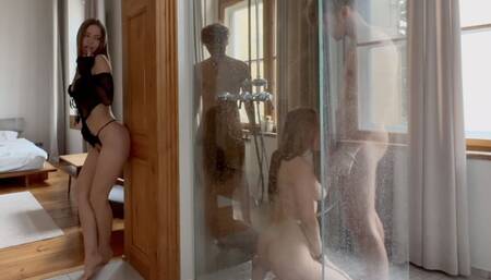 She Didn't Mind to Join Them! - Amateur Group Fuck