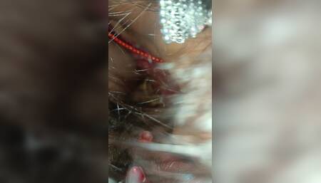Hot Rustic Sister-in-law's First Time Hot Video of Water Falling in Chut