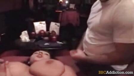 BBC Addiction White bitch in rough interracial threesome