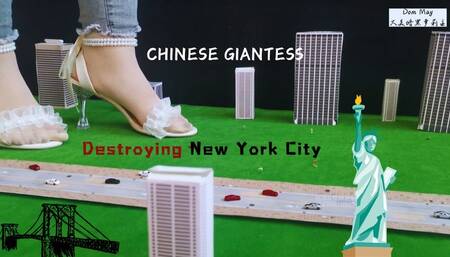 CHINESE Giantess Dom May Destroying New York City