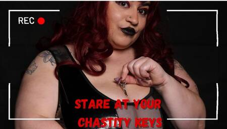 Stare At Your Chastity Keys