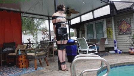 Submissive T-Girl tape bound ball stretched CBT bound orgasms (WMV HD 8000kbps)