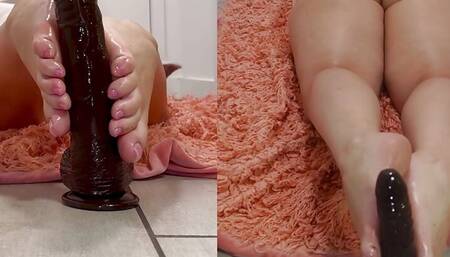 Pawg Female Artist First Footjob Dildo Training With BBC4FUNN