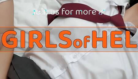 You better not cum - Flame Hel edges 18 yo Asian Baebi Hel