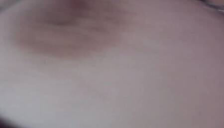 At the motel, my brother-in-law spreads my hairy pussy before licking it and fucking me