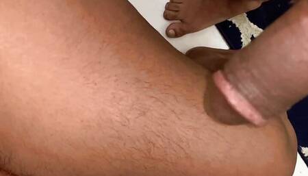my wife gaves coconut oil massage on my sleepy dick
