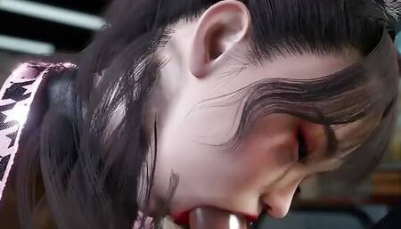 3D Cute Asian Slut with Huge Naturals Got Fucked so Hard