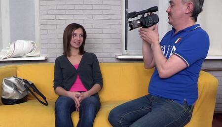 Brunette Teen Gets Fucked At Casting