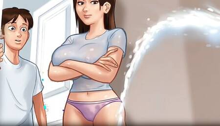 summertimesaga grabbed teacher boobs, stepsister big tits & two girls in shower