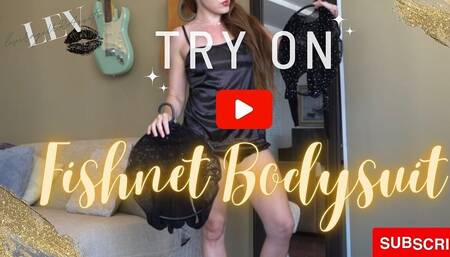 Fishnet Bodysuit Try-on Haul 4K Mirror View Petite Redhead 26promo Leverageurassets