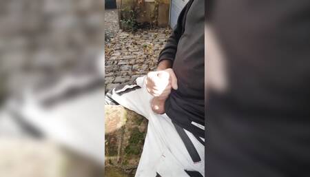 Ejaculating on the street