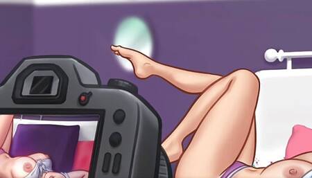 summertimesaga kissed stepmom, caught stepsister watching porn & saw stepmom boobs