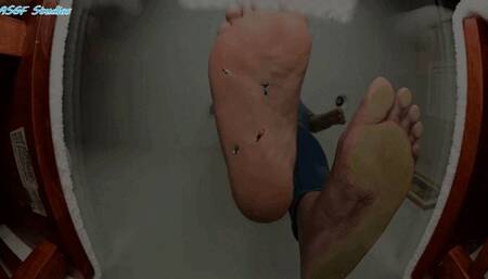 Giant Latina with wide soles FAT SOLE POV CRUSH, GIANTESS - MOV