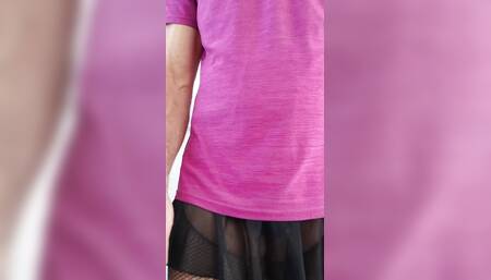 CD Pretty Pink Lingerie Tease as Requested