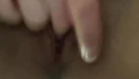 Virgin girl fingering her pussy in air. Tight wet pink perfect pussy