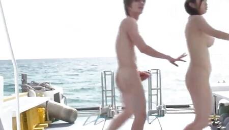 Horny Japanese babes relishing creampie lovemaking in JAV XXX scene.