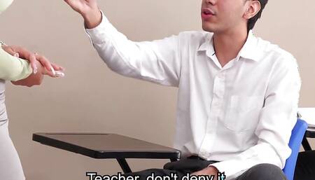 Horny MILF Teacher Paty Creampied by Her Student in the Classroom