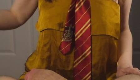 Vertical - Hermione bewitches you with a magical handjob