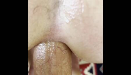 Invited a Guy with a Big Dick to Visit, Hard Anal Fucking
