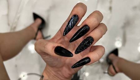 Long Black Nails